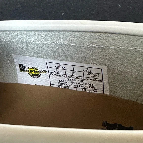 ❗️NEW Dr. Martens AirWair ADRIAN YELLOW STITCH LEATHER TASSEL LOAFERS Size 5 - Picture 13 of 15